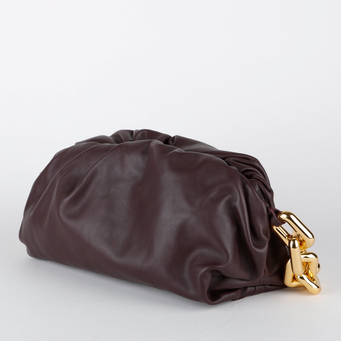 The Pouch Chain, Grape Calfskin