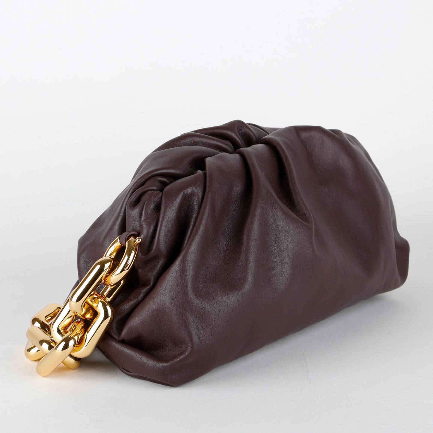 The Pouch Chain, Grape Calfskin