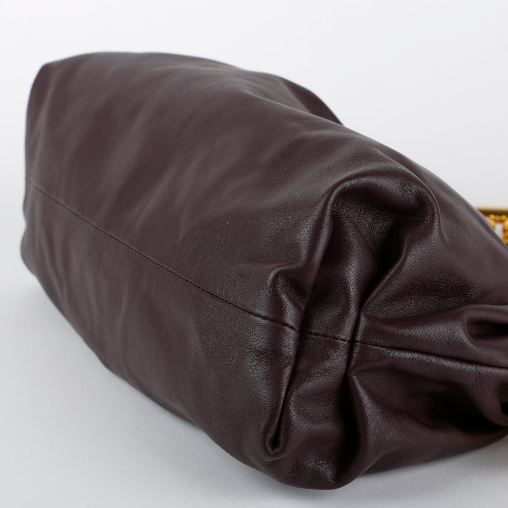 The Pouch Chain, Grape Calfskin
