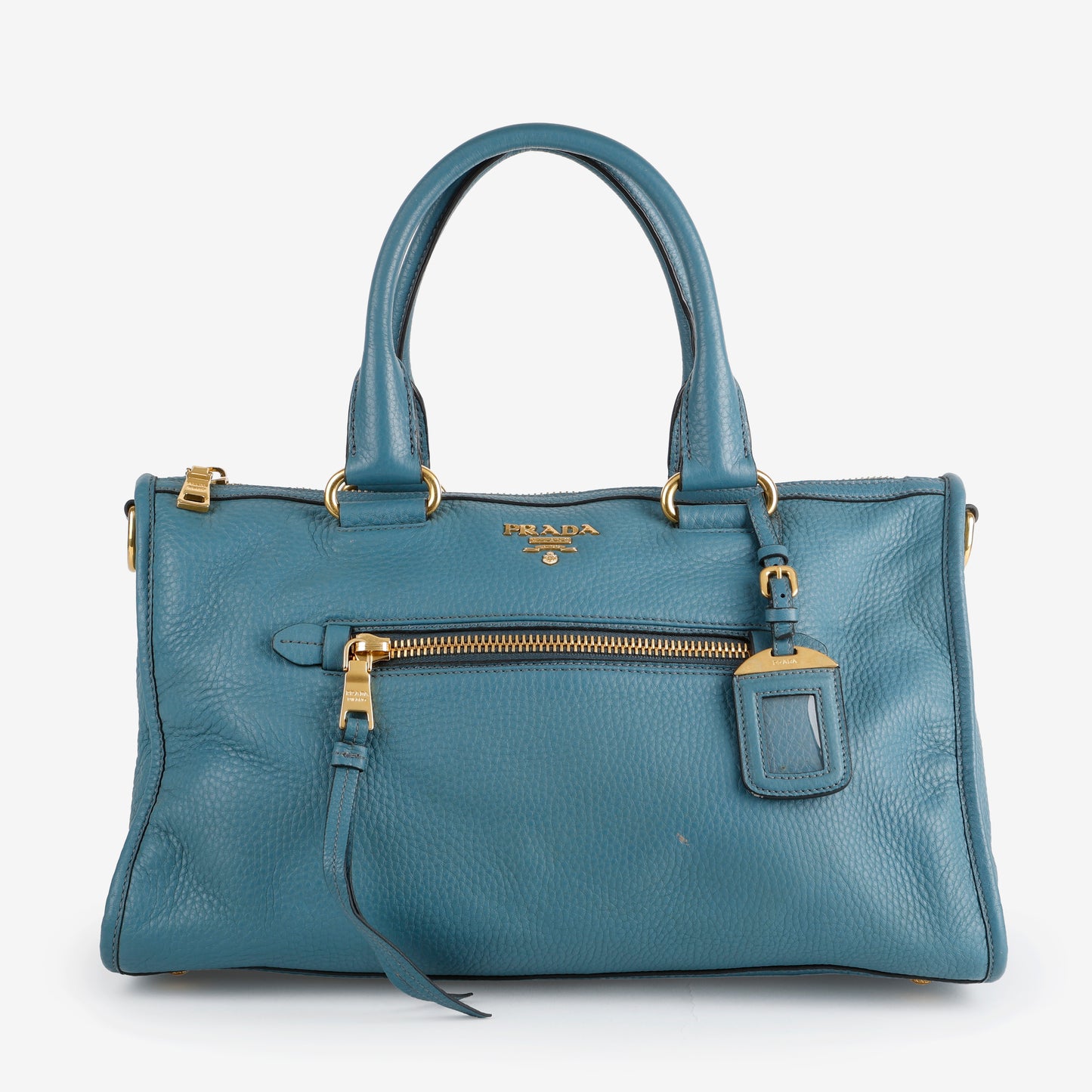 Medium Phenix 2-Way Tote, Blue Calfskin