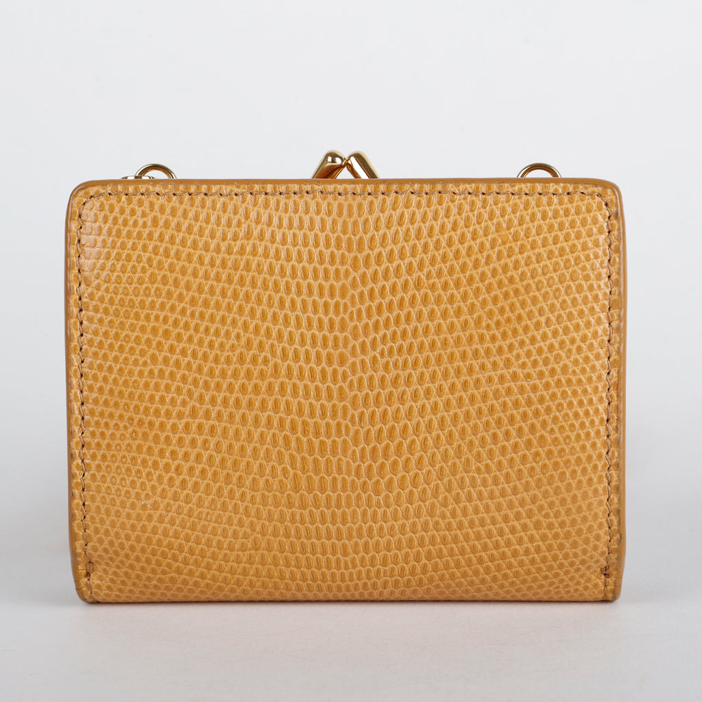 Micro Rider Chain Crossbody, Beige Lizard GHW