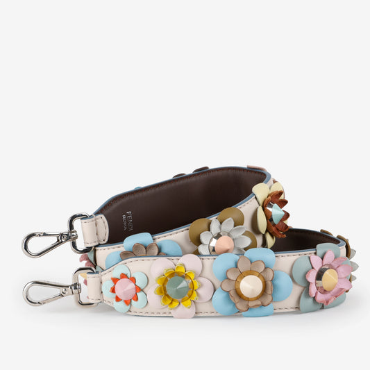 Dolce Flowers Spike Studded Strap You, Cream/Multicolor