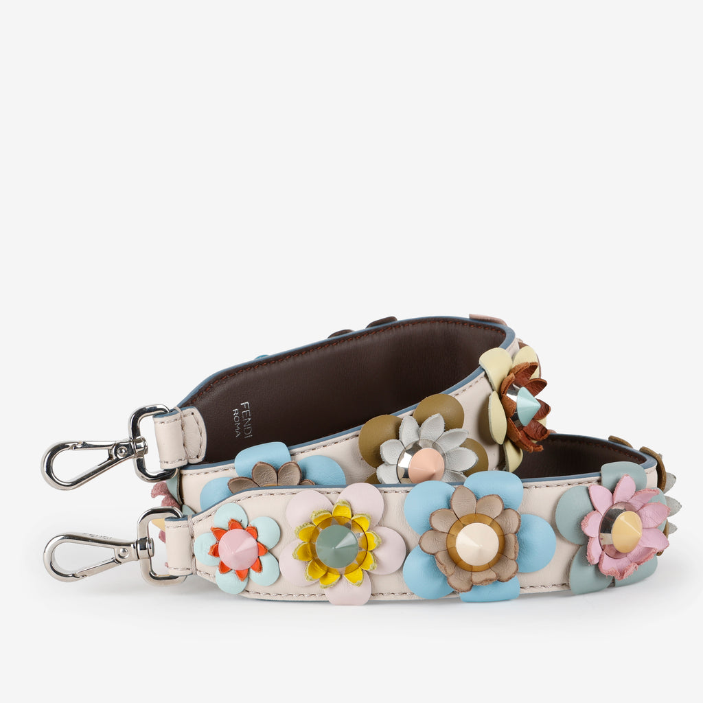Dolce Flowers Spike Studded Strap You, Cream/Multicolor