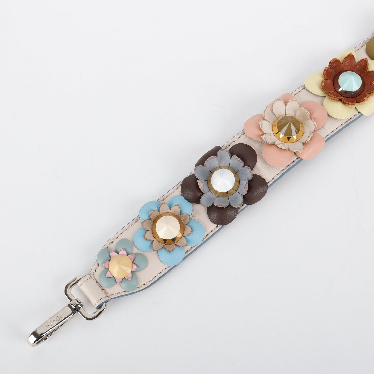 Dolce Flowers Spike Studded Strap You, Cream/Multicolor