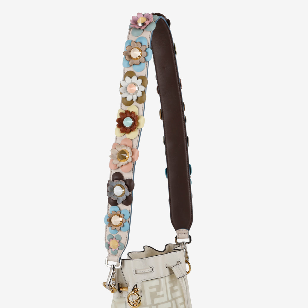 Dolce Flowers Spike Studded Strap You, Cream/Multicolor