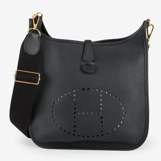 Evelyne PM, Black Clemence Gold Hardware
