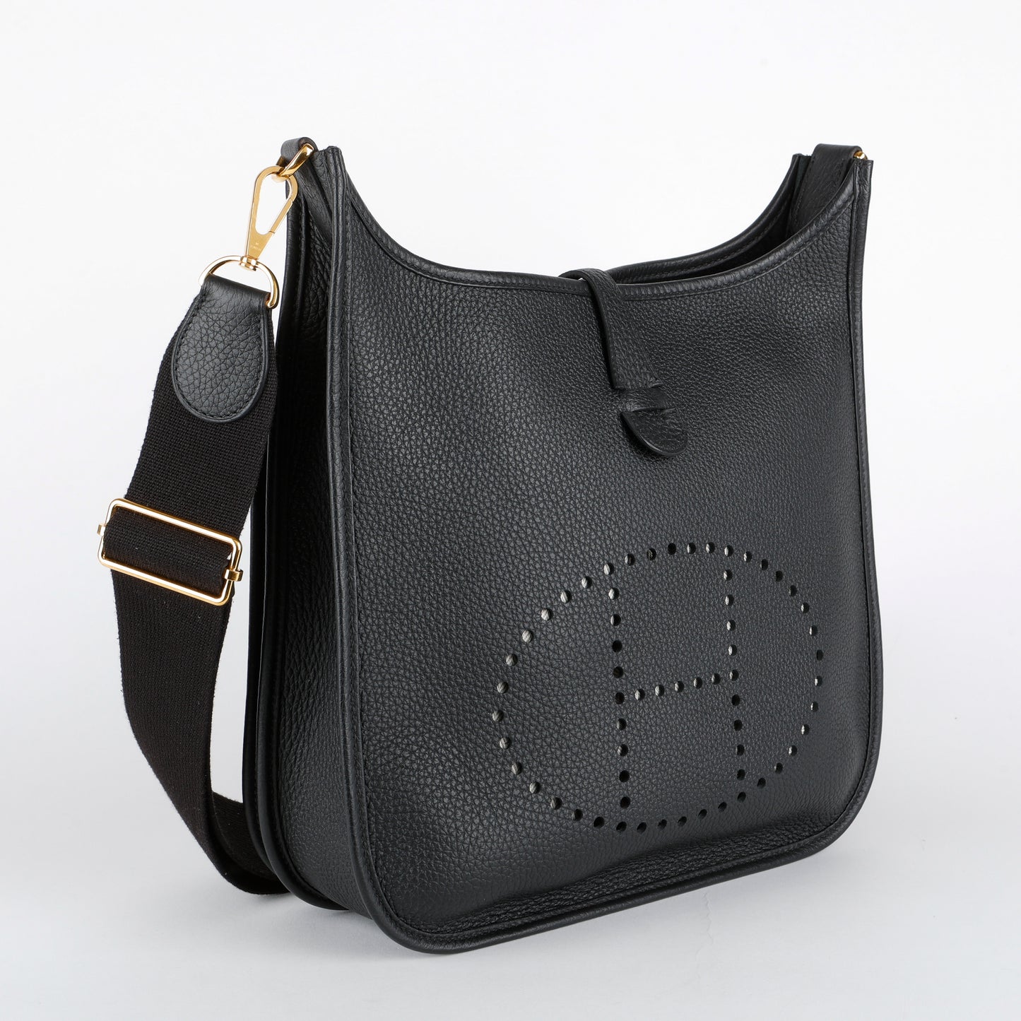 Evelyne PM, Black Clemence Gold Hardware
