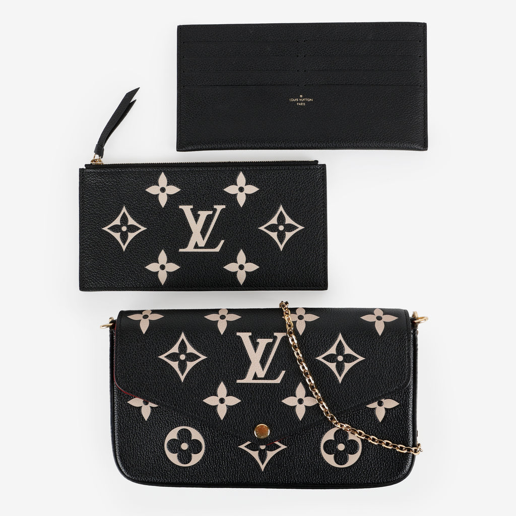 Felicie Pochette, Black Bicolor Empreinte