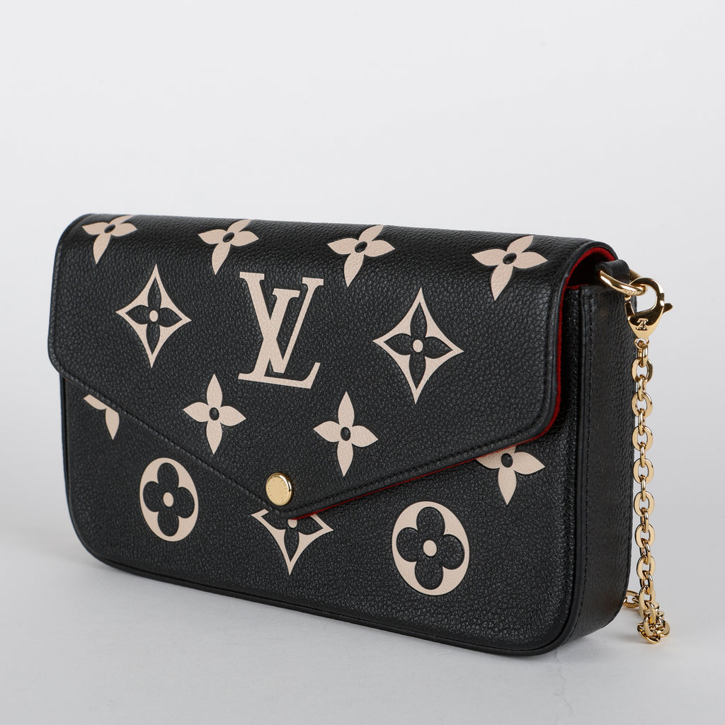 Felicie Pochette, Black Bicolor Empreinte