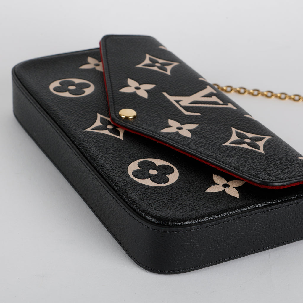 Felicie Pochette, Black Bicolor Empreinte
