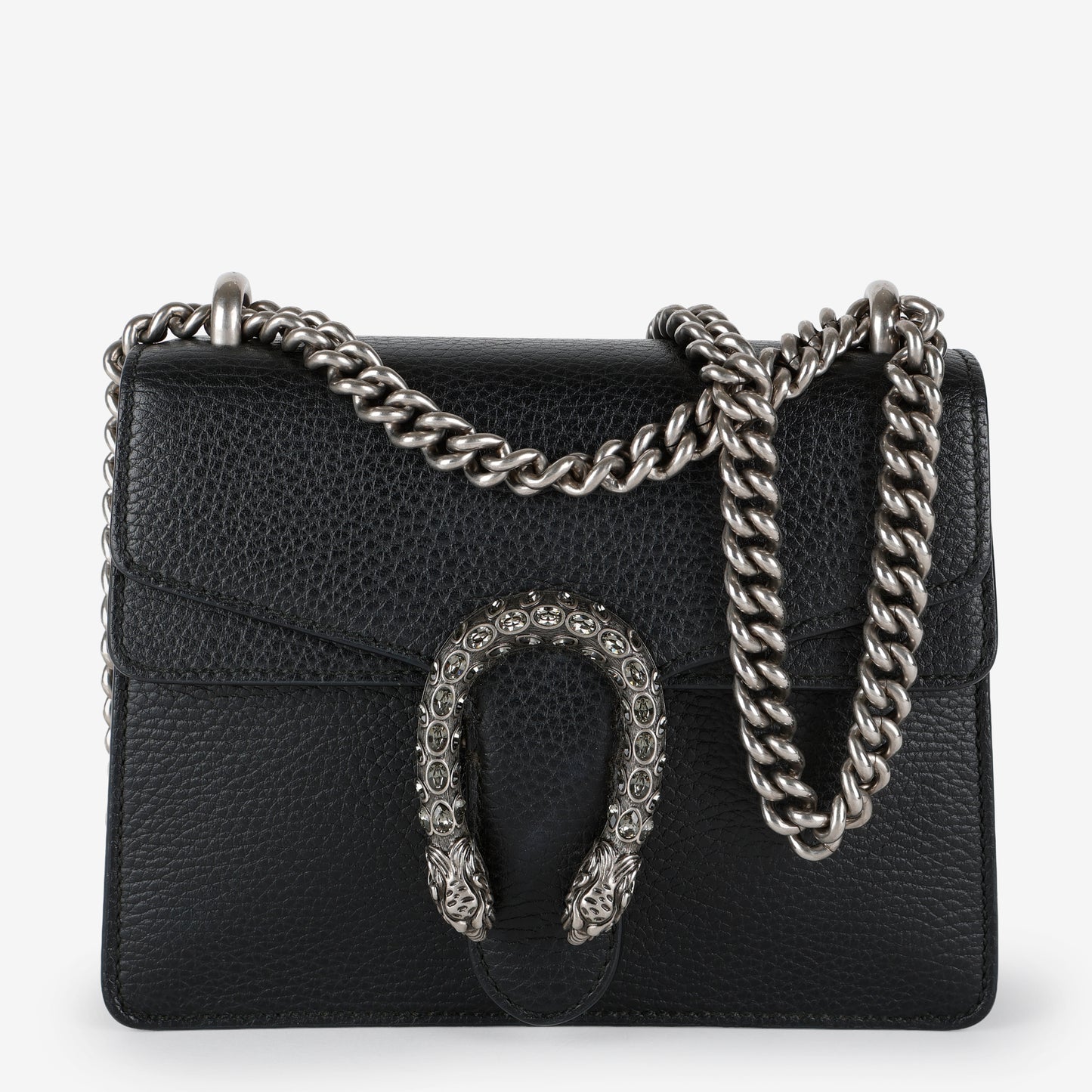Small GG Dionysus, Black Calfskin
