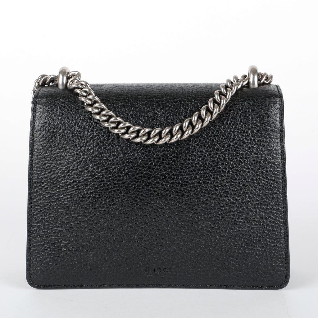 Small GG Dionysus, Black Calfskin