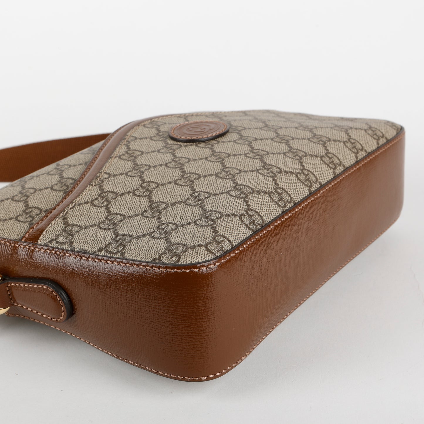 Retro Interlocking GG Messenger Shoulder Bag, Supreme Canvas