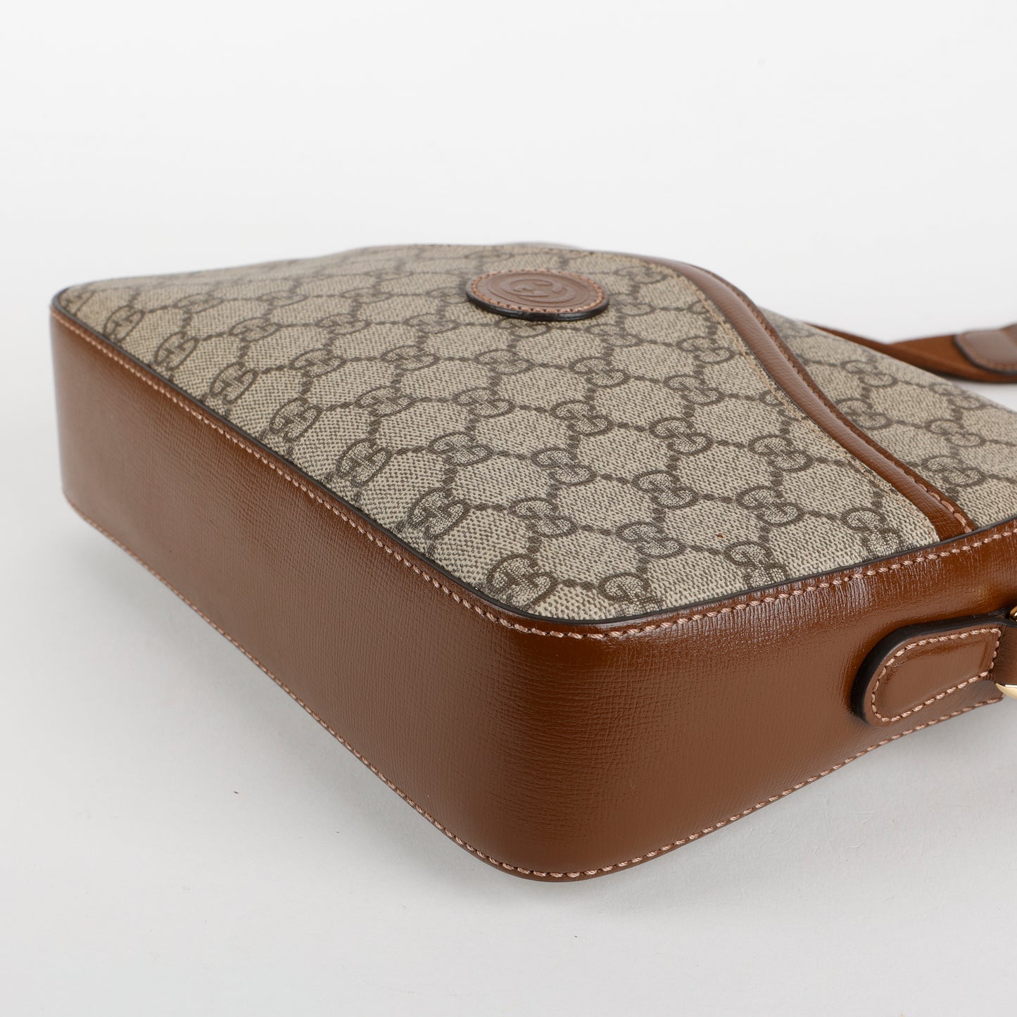 Retro Interlocking GG Messenger Shoulder Bag, Supreme Canvas