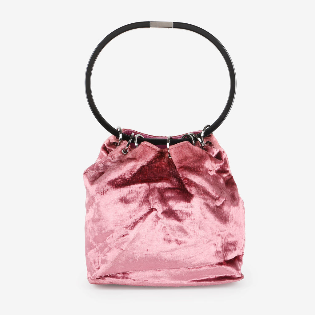 Vintage Velvet Ring Bag, Purple