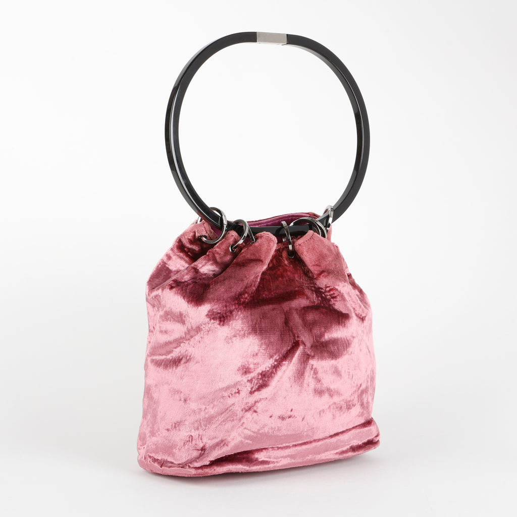 Vintage Velvet Ring Bag, Purple