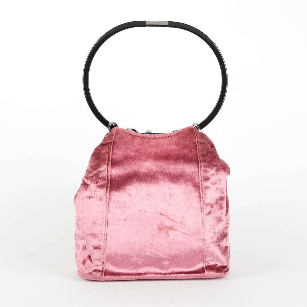 Vintage Velvet Ring Bag, Purple