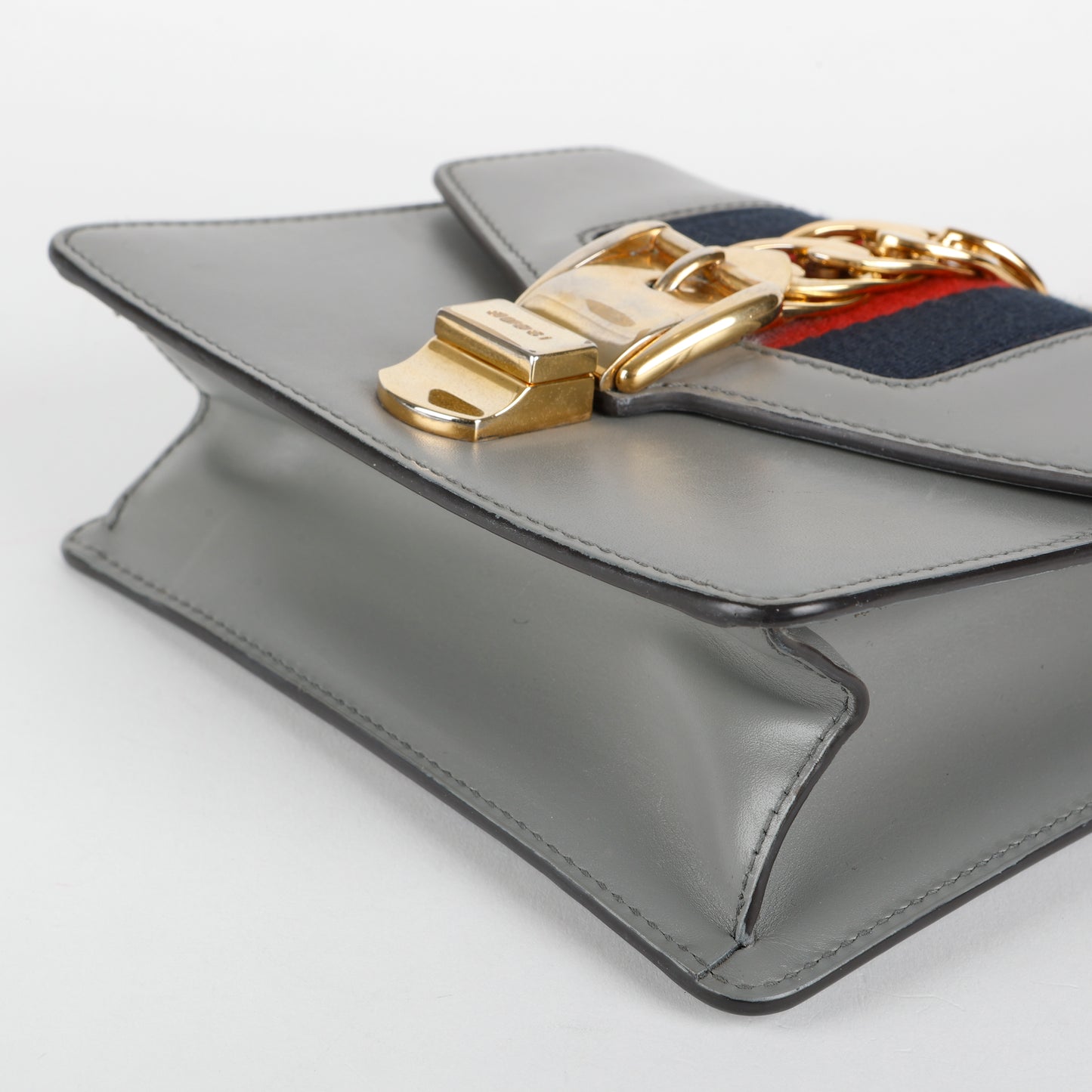 Mini Sylvie Chain Bag, Grey (Missing Fabric Strap)