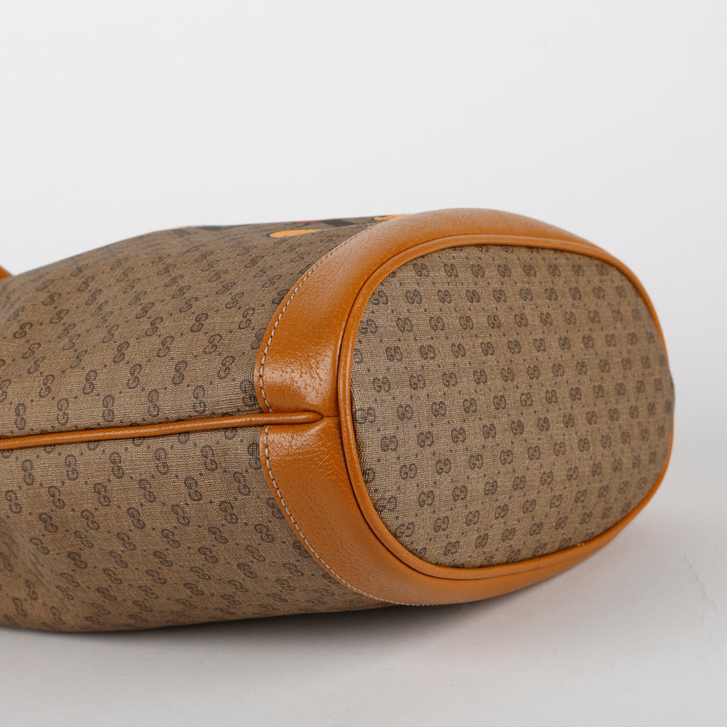 Mini Disney Bucket Bag, Coated Canvas/Brown