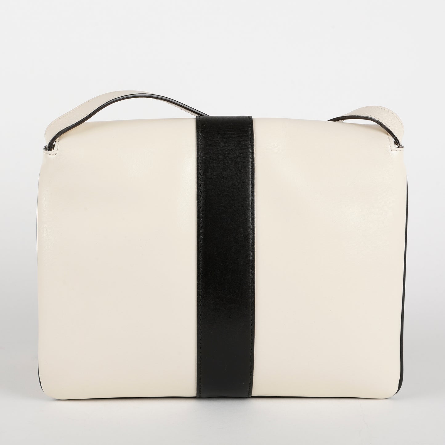 Medium Arli Shoulder Bag, Cream and Black