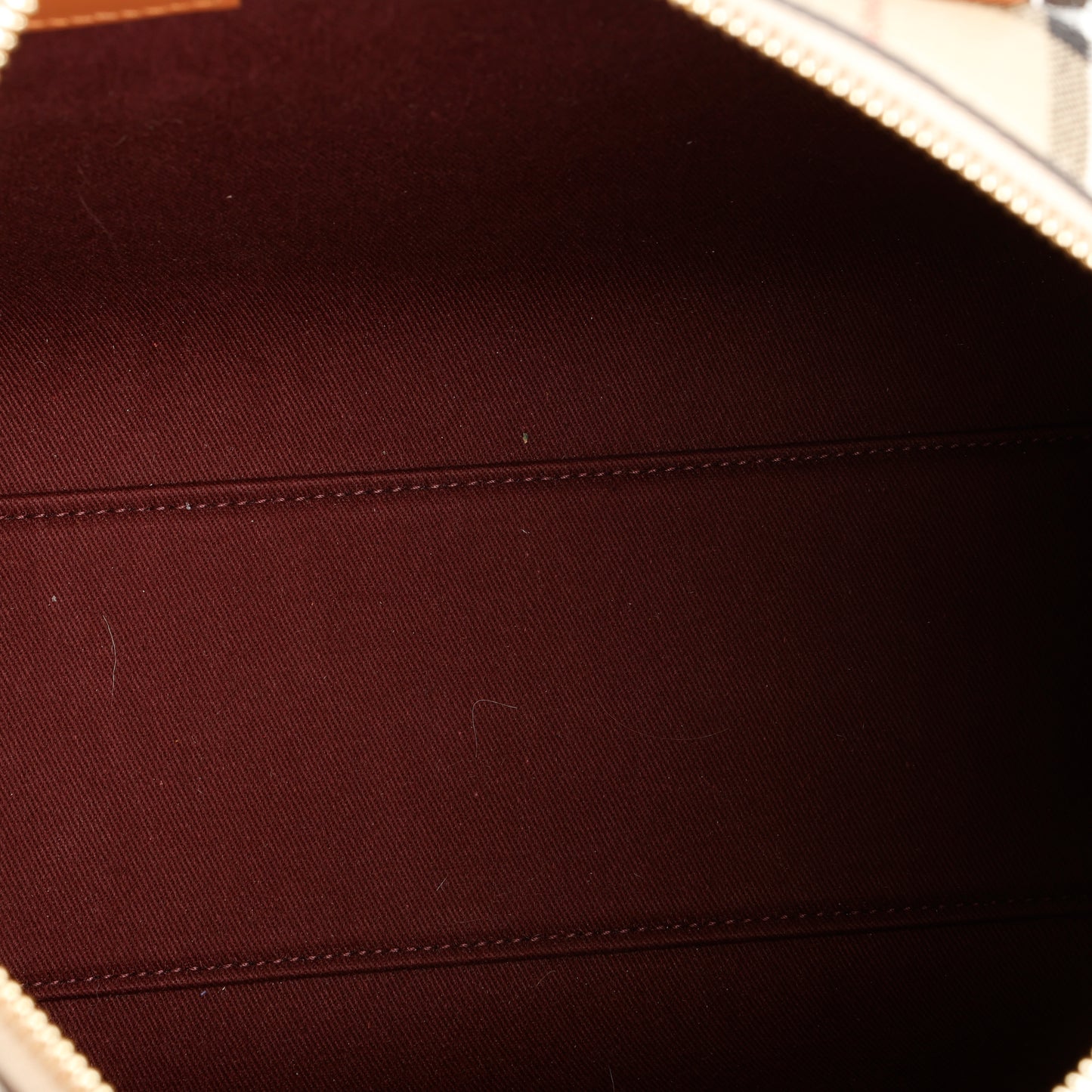Medium Check Bowling Bag, Coated Canvas/Brown