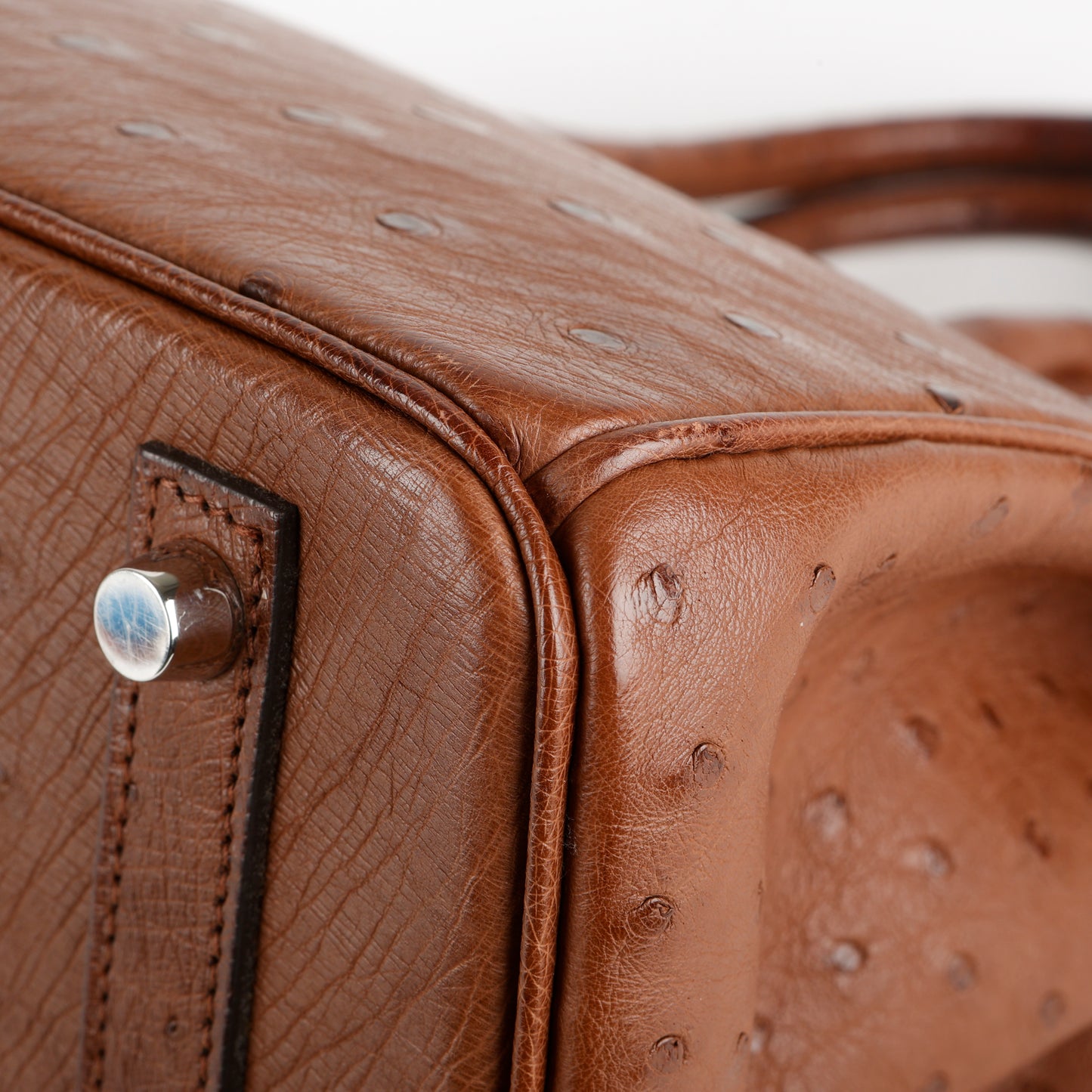 Birkin 30, Brown Ostrich Palladium Hardware