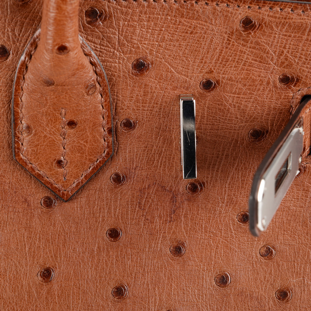 Birkin 30, Brown Ostrich Palladium Hardware