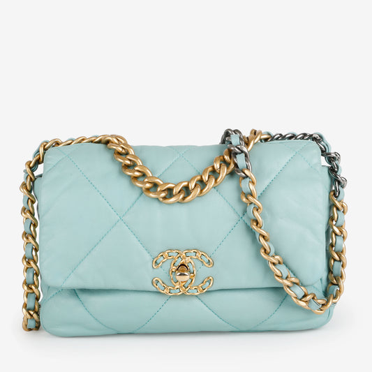 Small 19, Teal Goatskin