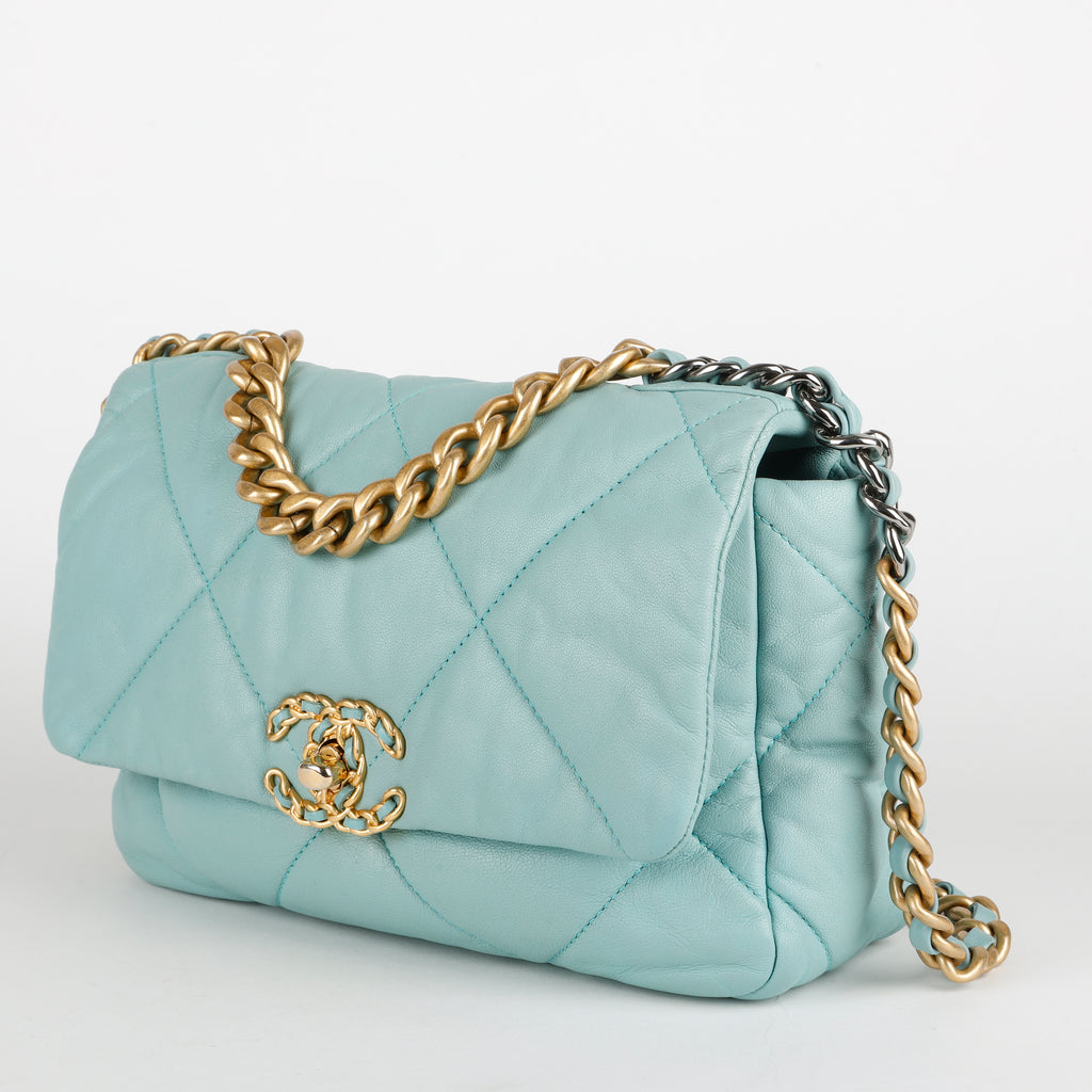 Small 19, Teal Goatskin