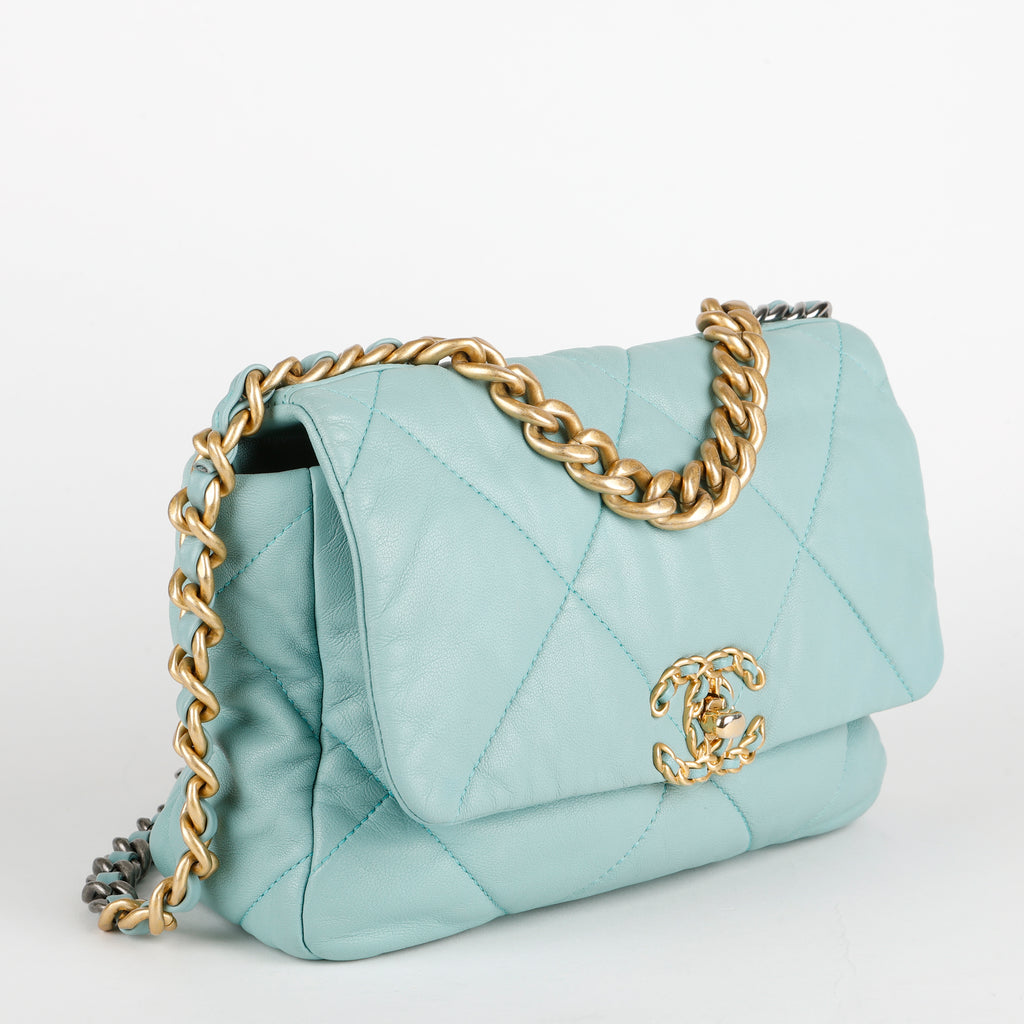 Small 19, Teal Goatskin