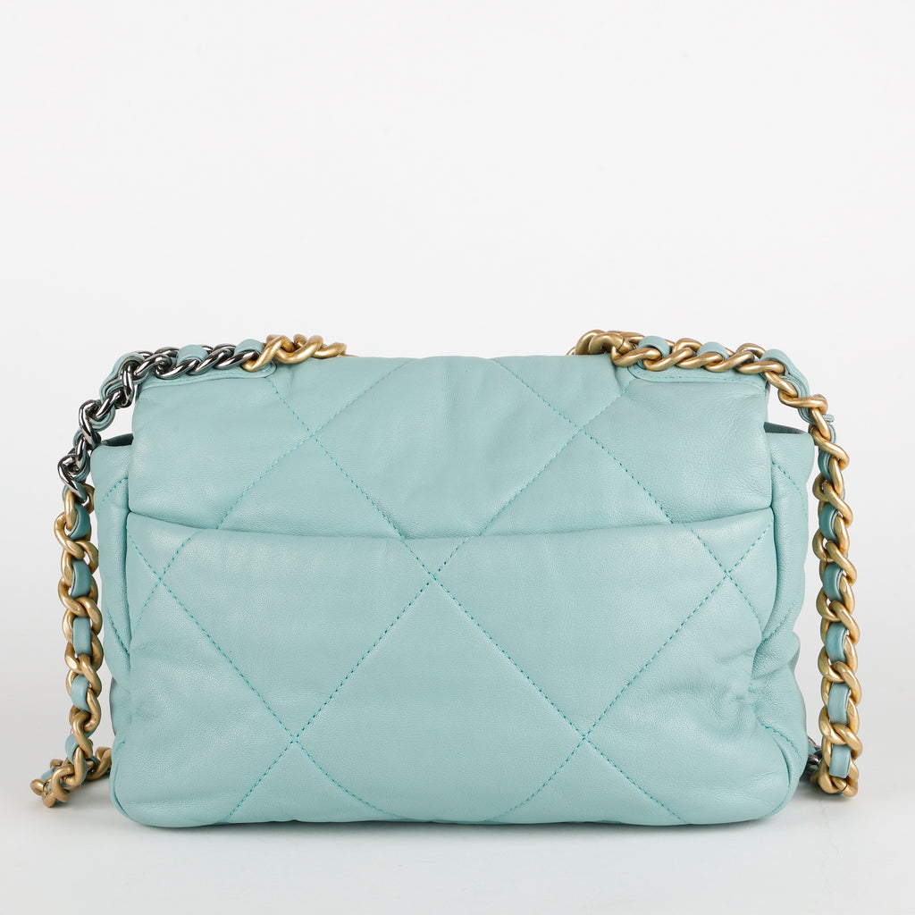 Small 19, Teal Goatskin