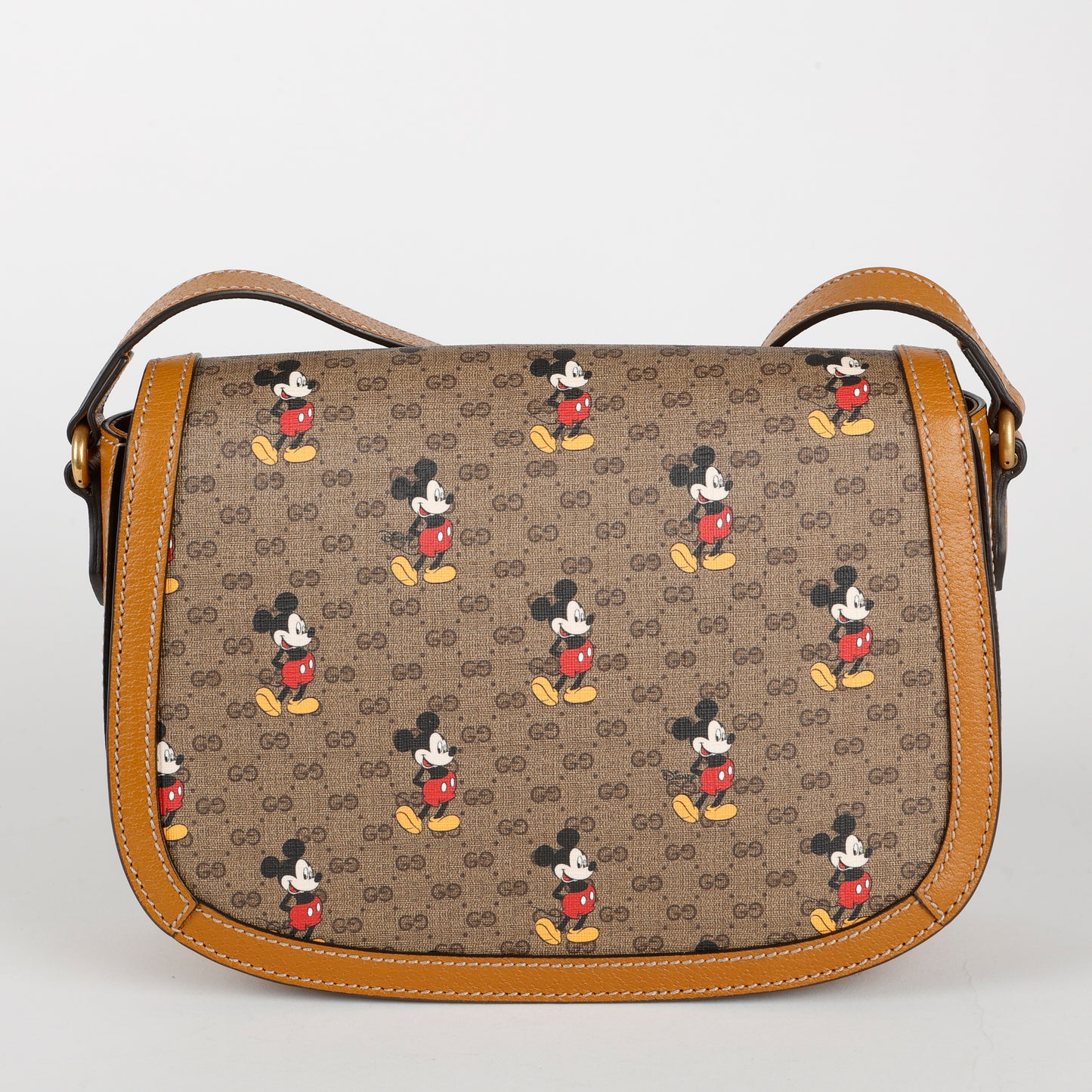 Mini Disney Messenger Bag, Coated Canvas/Brown