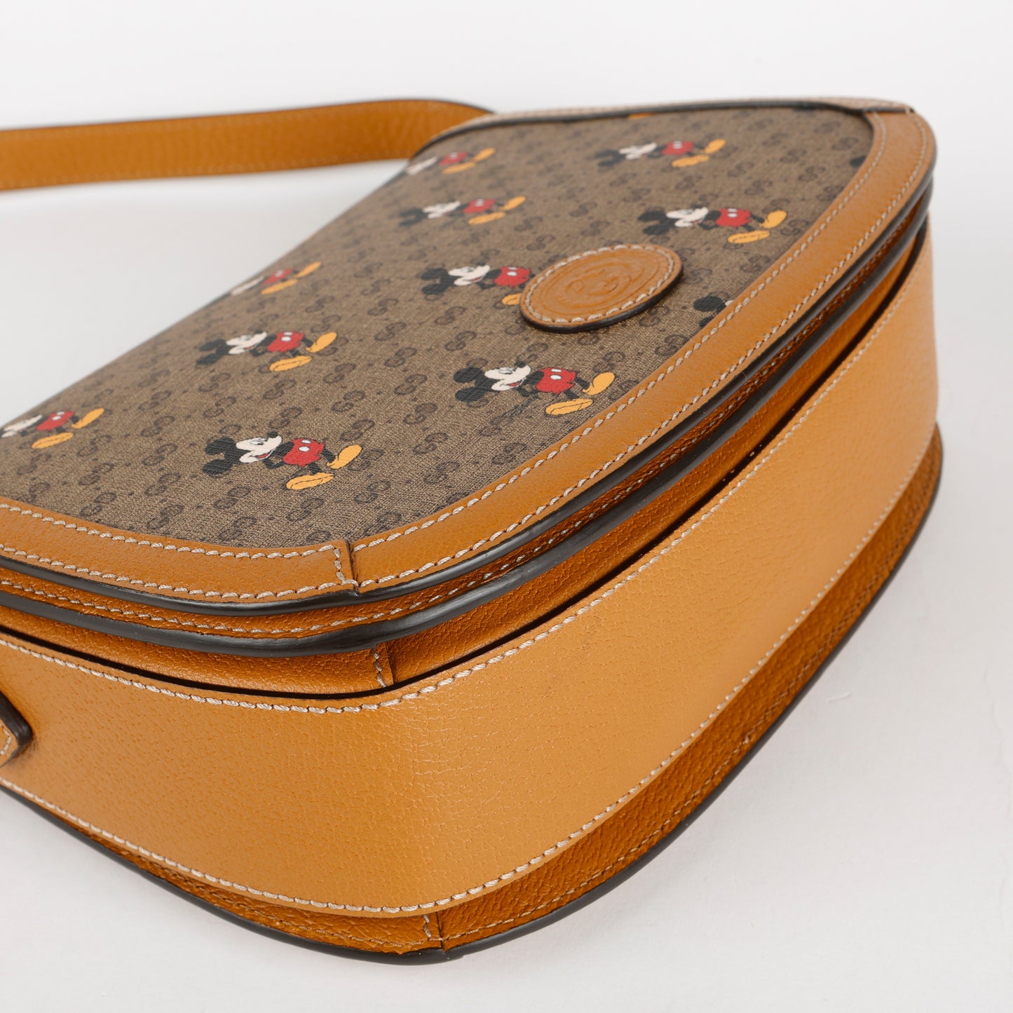 Mini Disney Messenger Bag, Coated Canvas/Brown