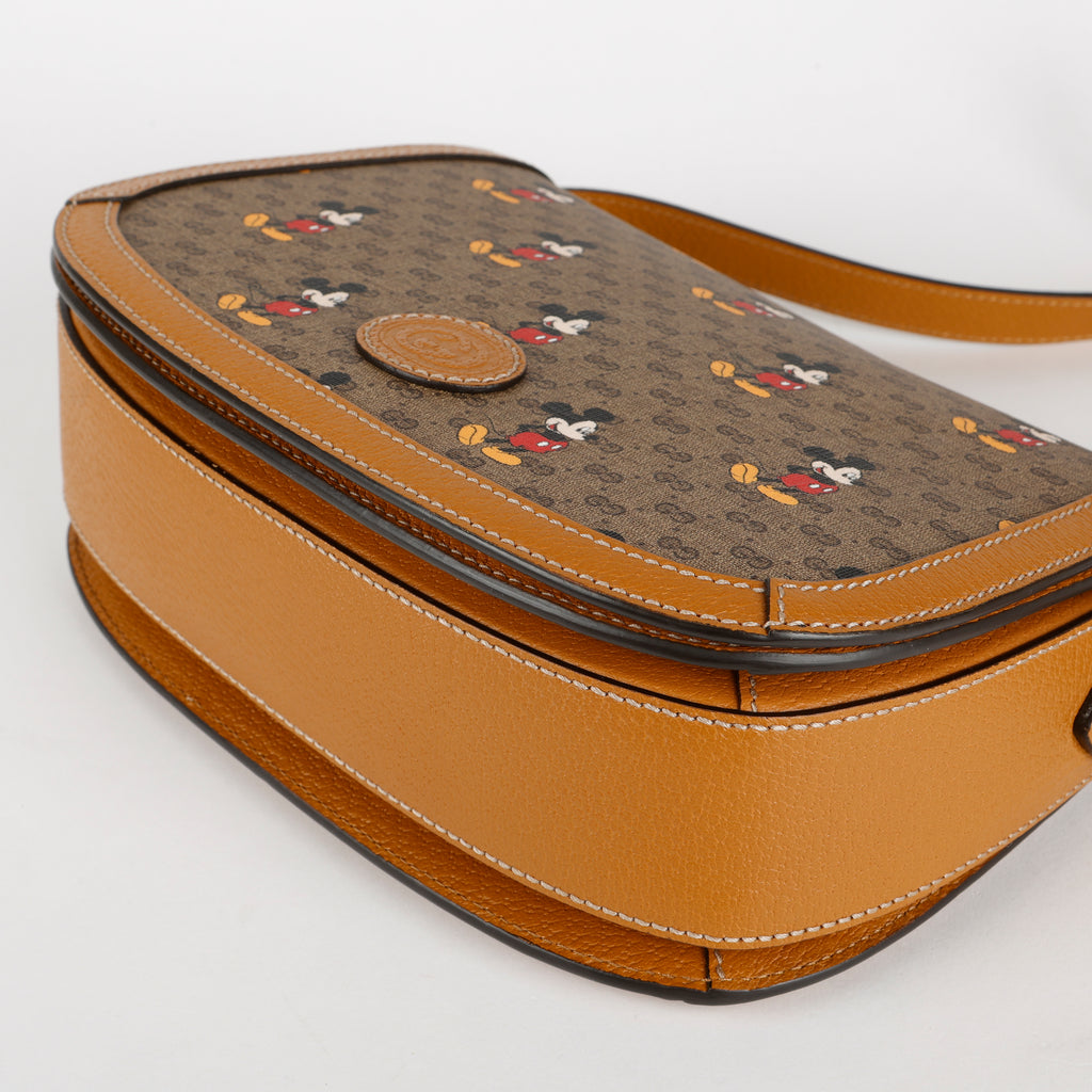 Mini Disney Messenger Bag, Coated Canvas/Brown