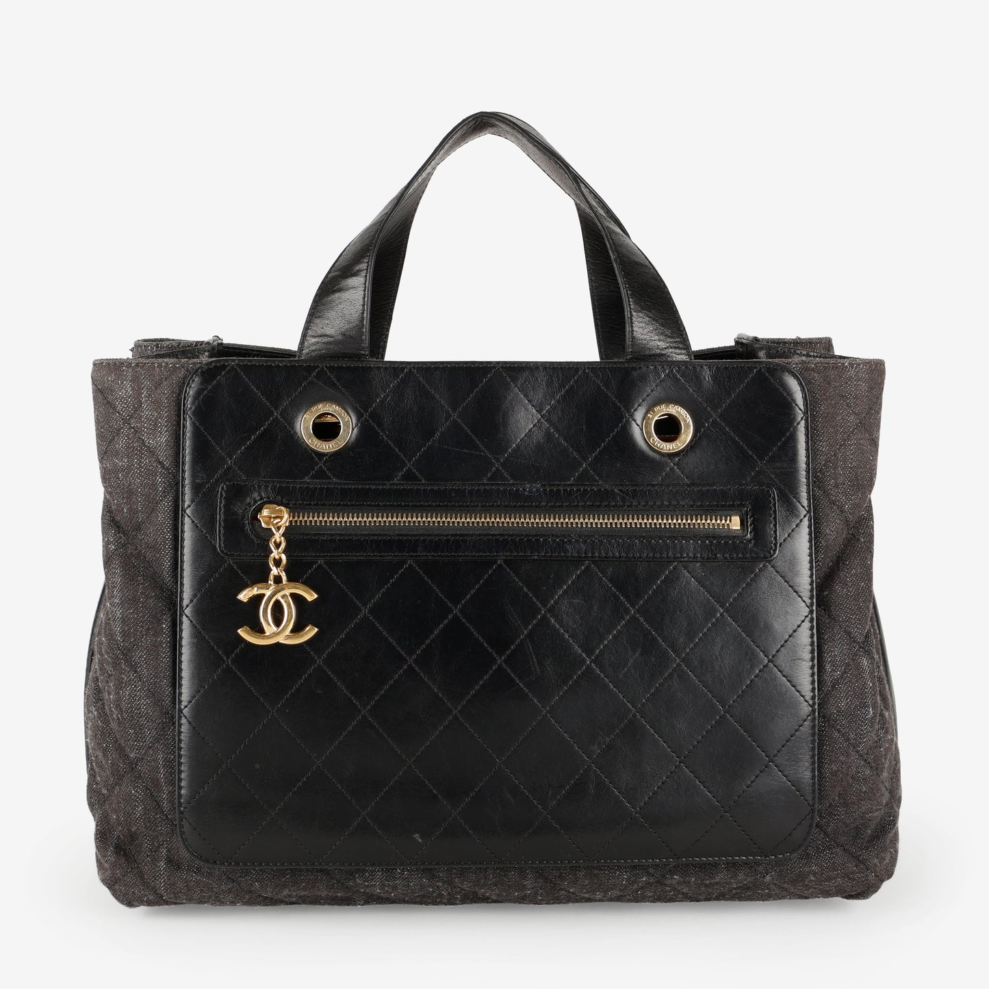 Urban Mix Tote, Black Denim