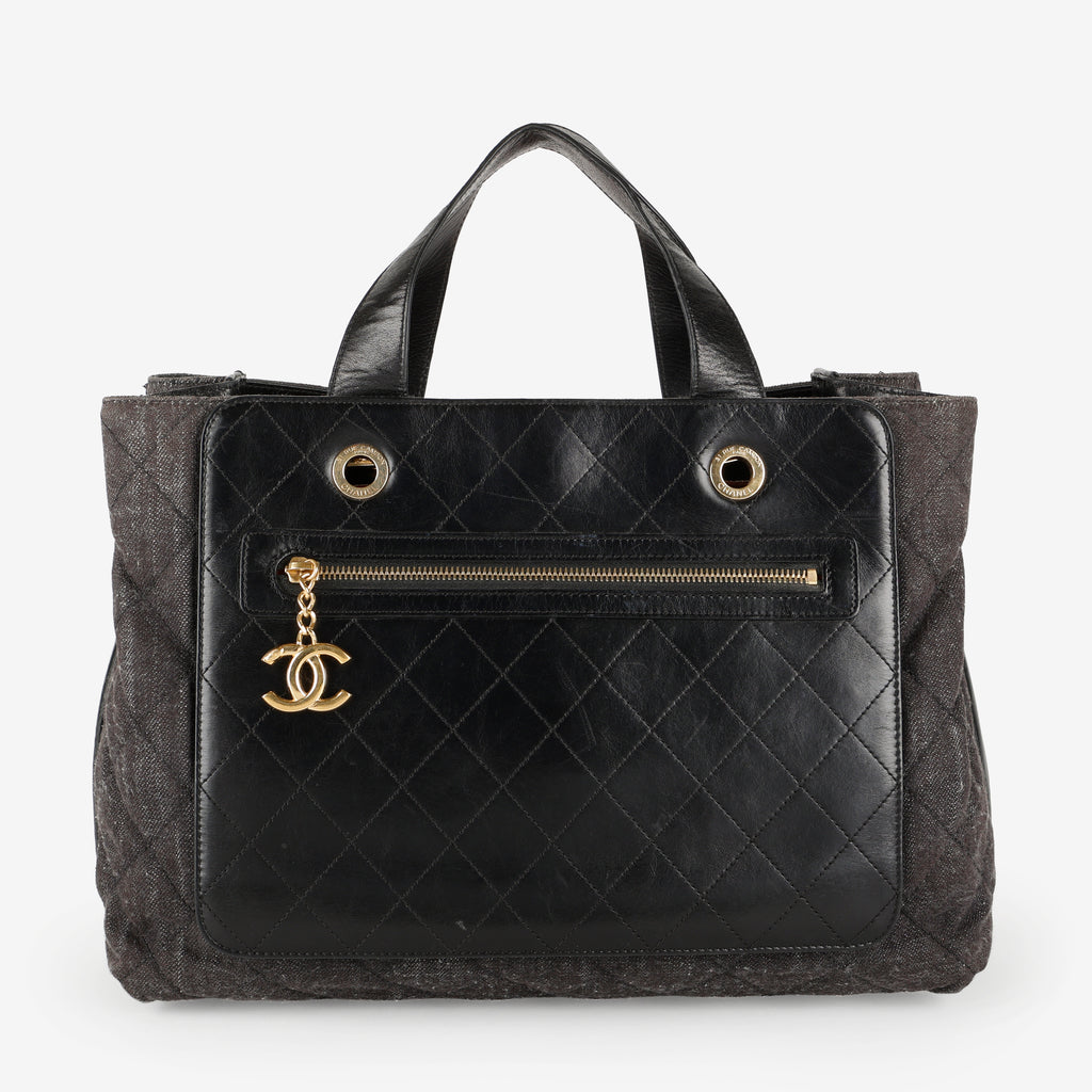 Urban Mix Tote, Black Denim