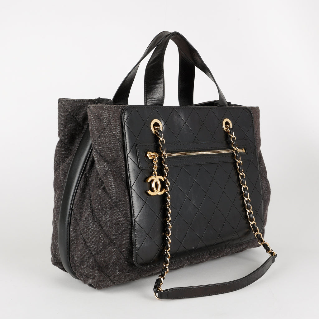 Urban Mix Tote, Black Denim