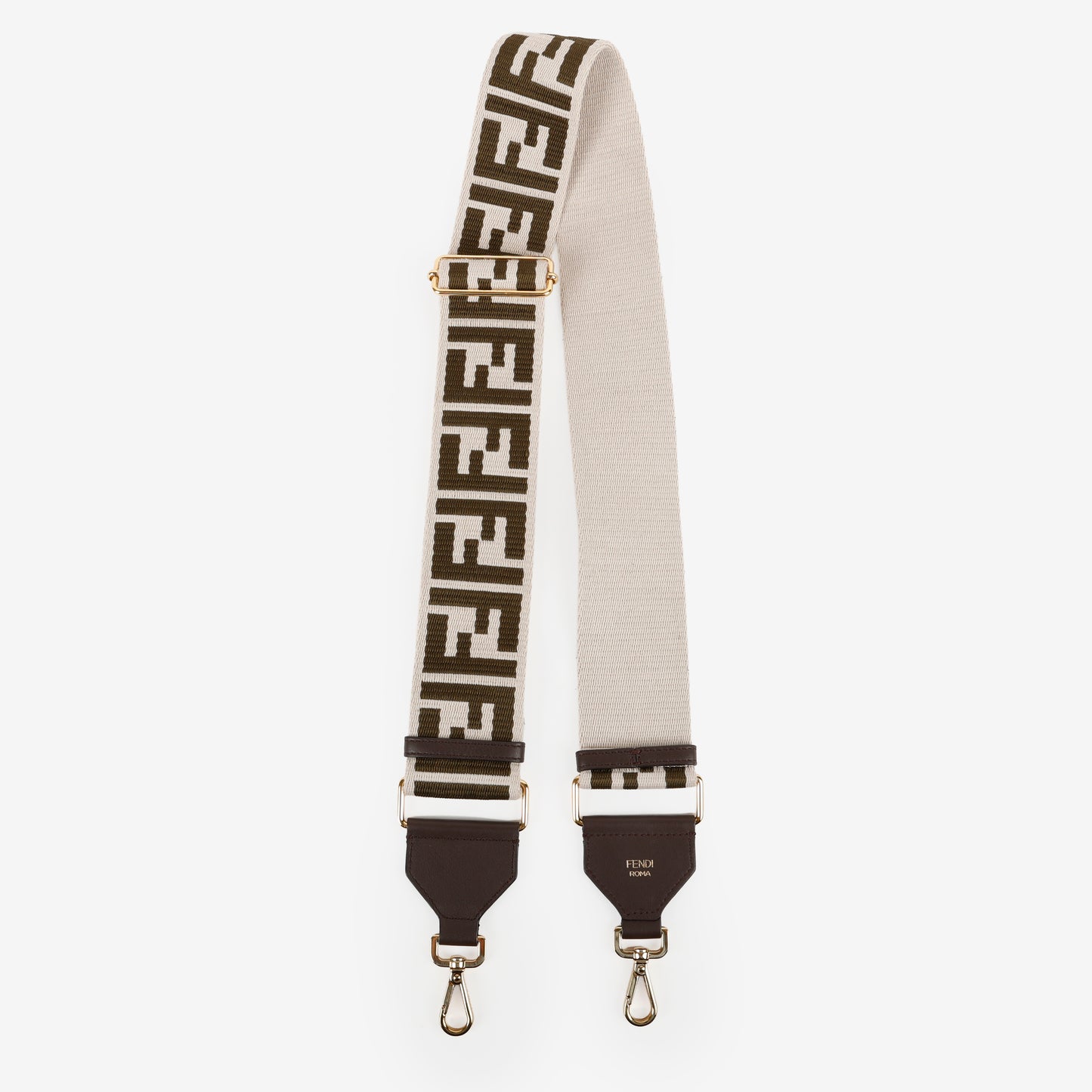 Ribbon Adjustable Strap You, Cream and Olive Green