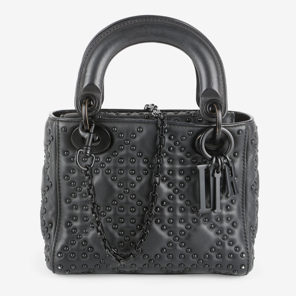 Mini Studded Cannage Lady Dior