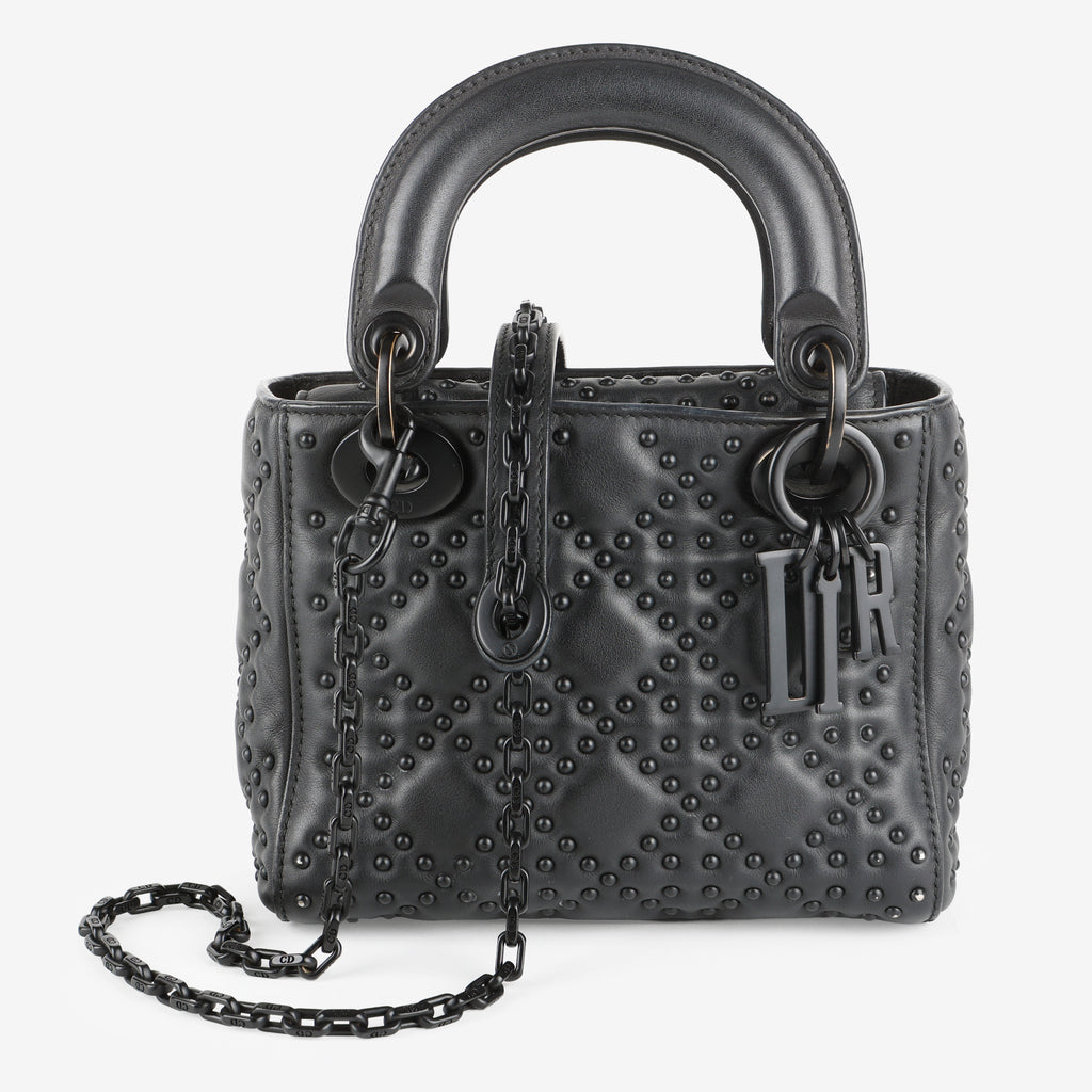 Mini Studded Cannage Lady Dior