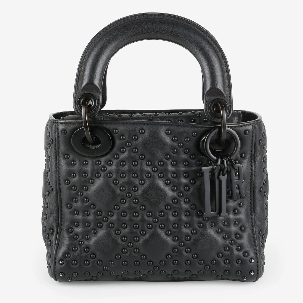 Mini Studded Cannage Lady Dior