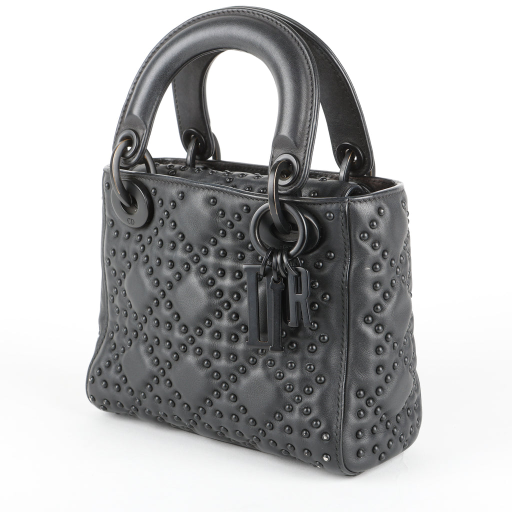 Mini Studded Cannage Lady Dior