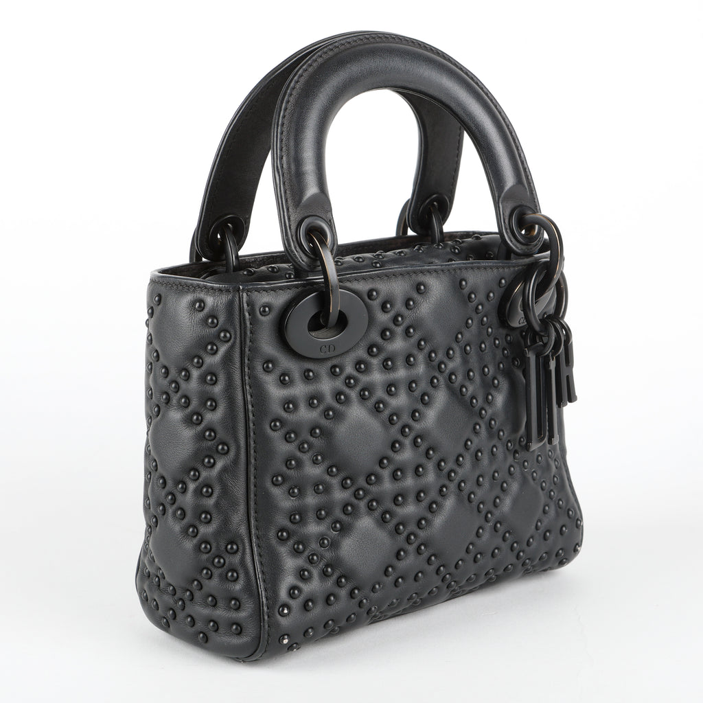 Mini Studded Cannage Lady Dior