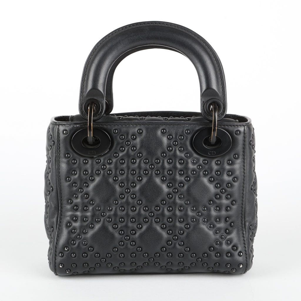 Mini Studded Cannage Lady Dior