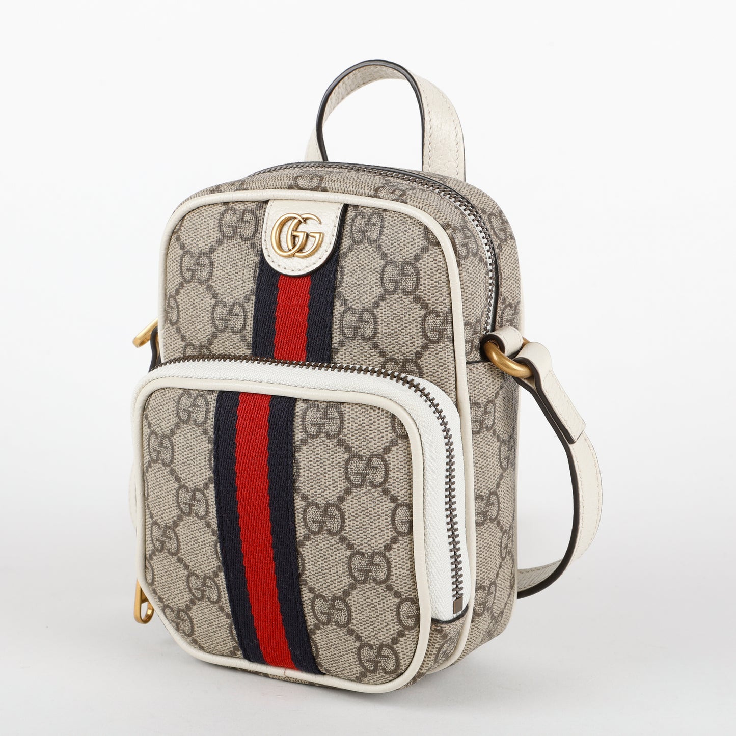 Mini Supreme Web Crossbody, Mystic White