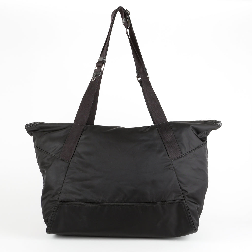Re-Nylon Travel Weekender, Black SHW