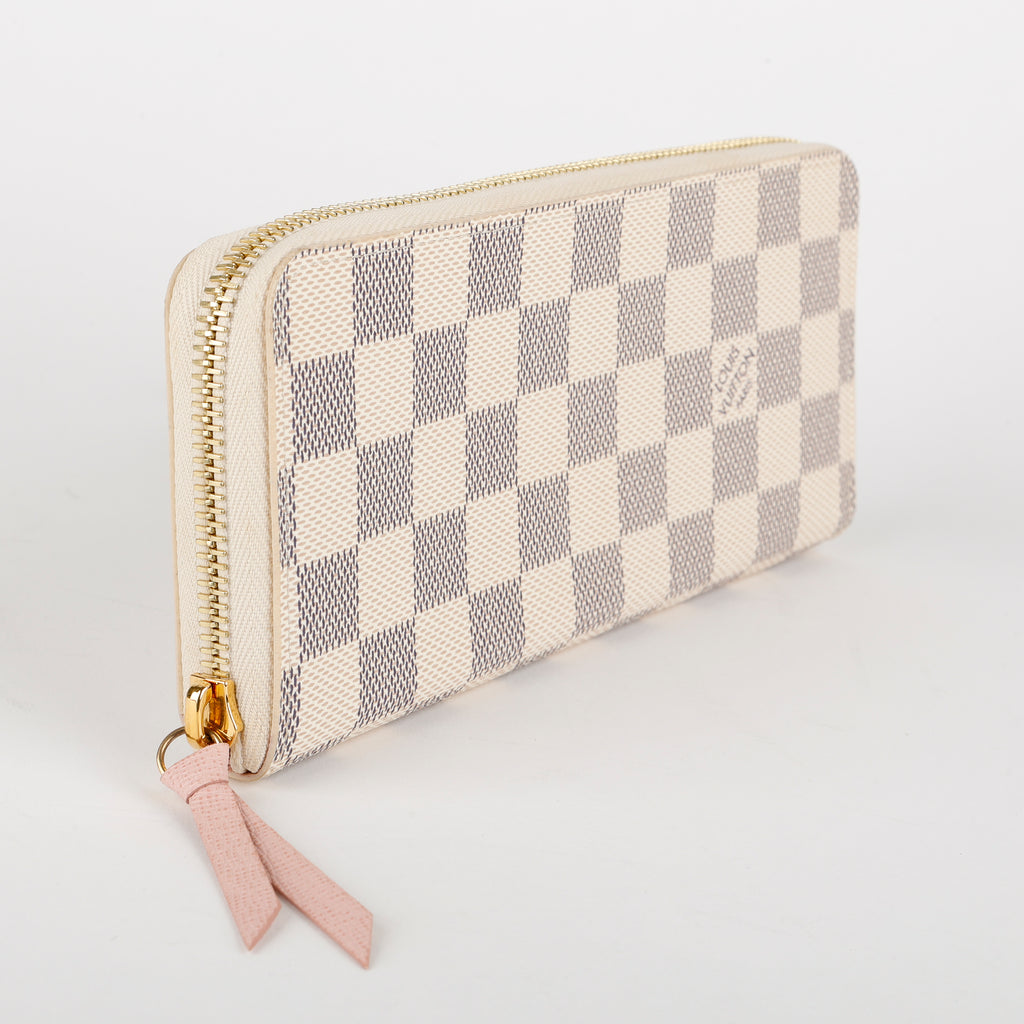 Clemence Wallet, Damier Azur