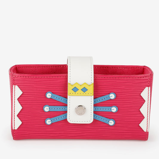 Tribal Mask Case, Fuchsia Epi