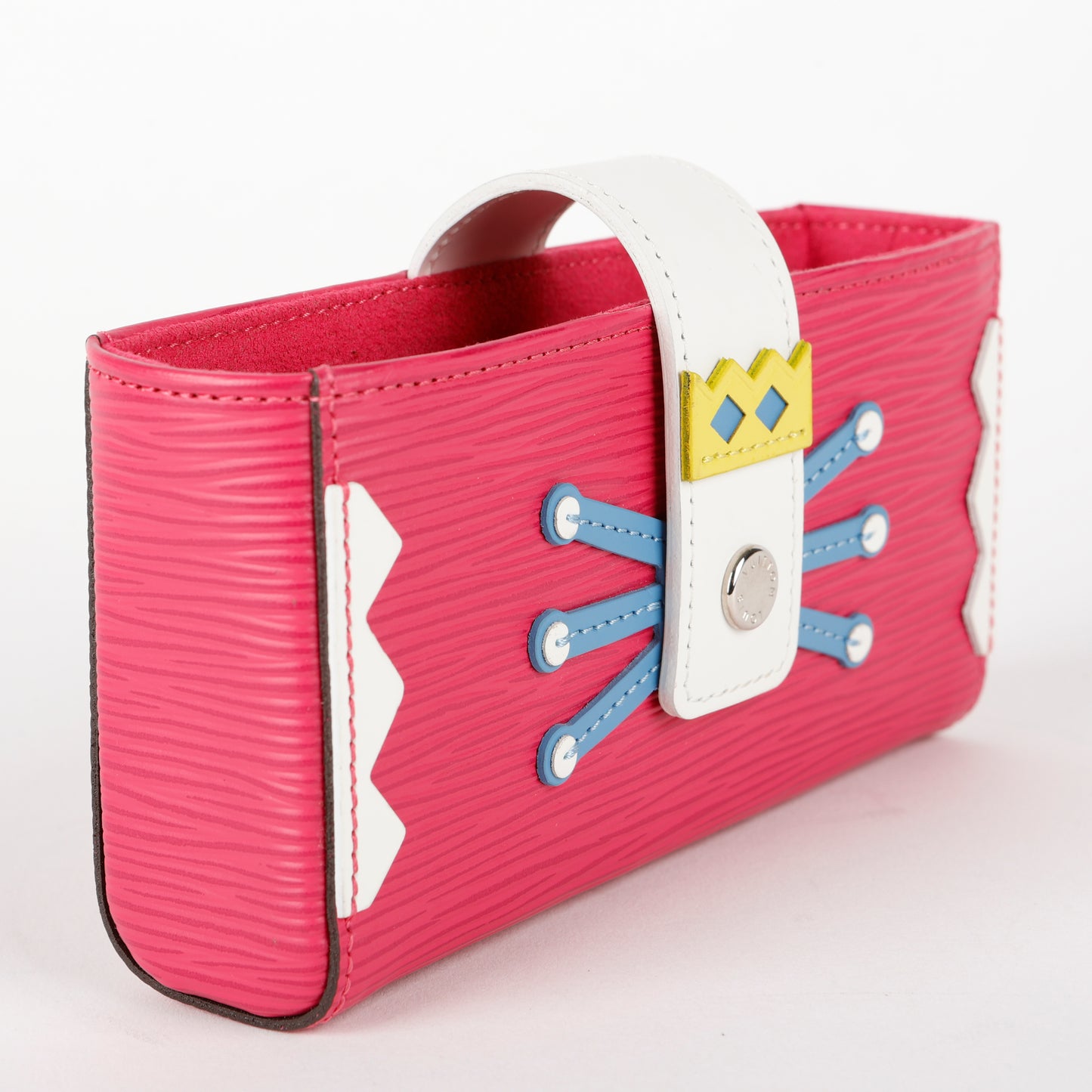 Tribal Mask Case, Fuchsia Epi