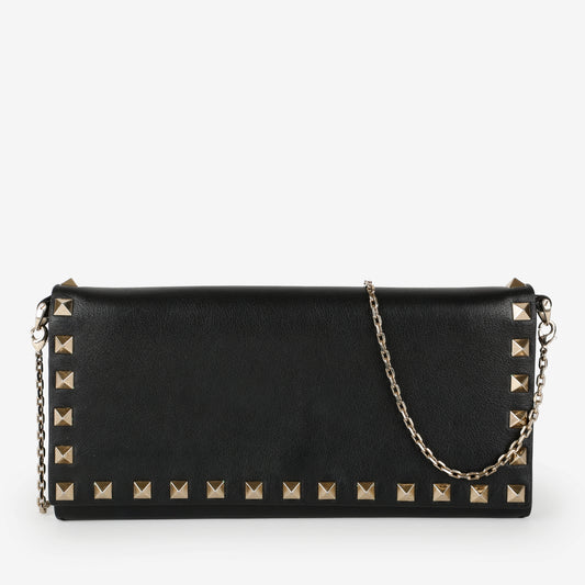Rockstud Wallet on Chain, Black
